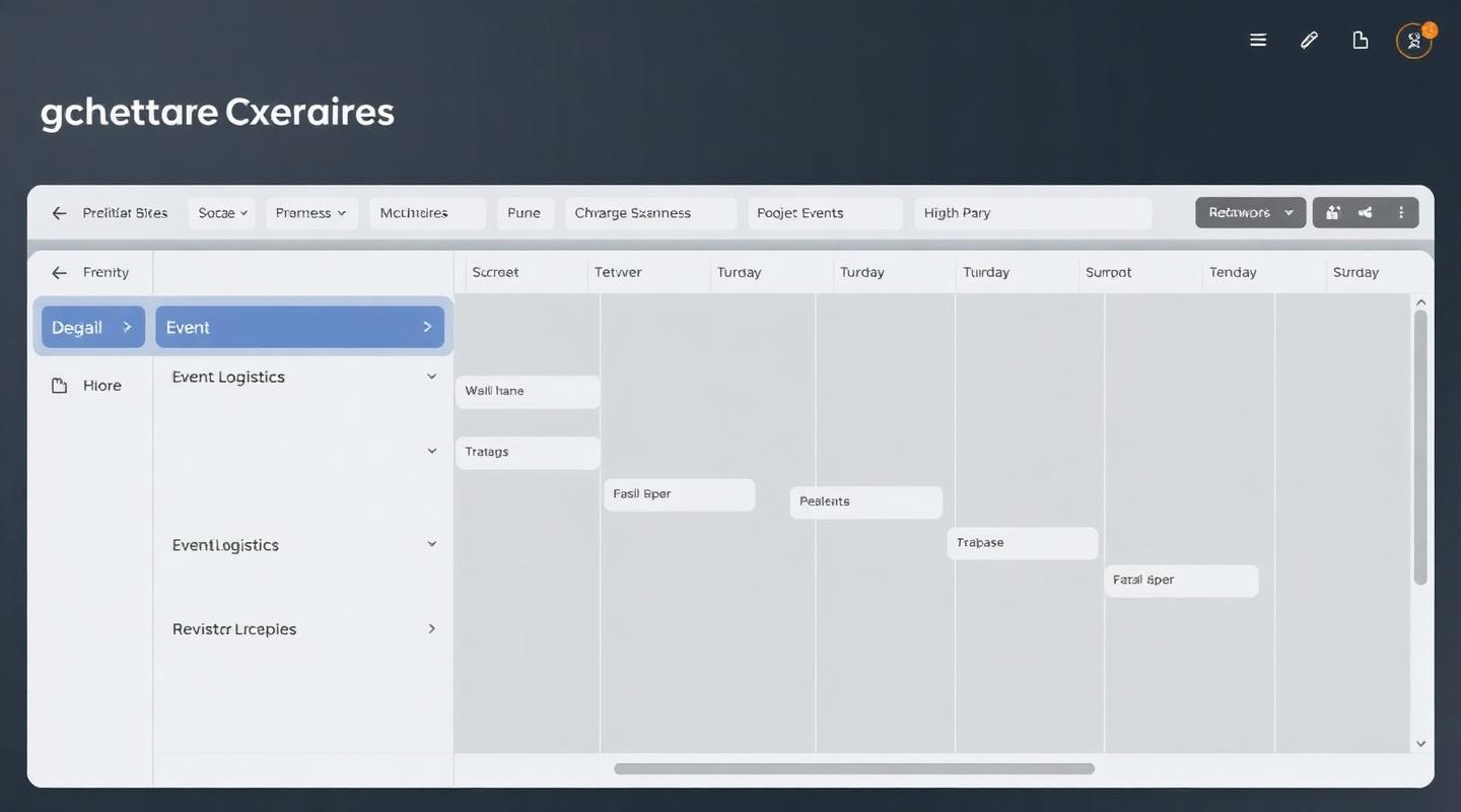 Vellum event logistics dashboard preview